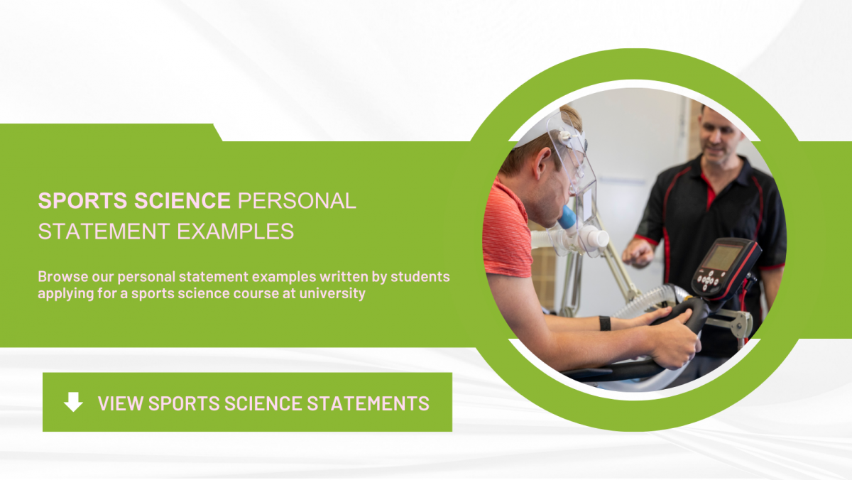 personal statement examples sports science